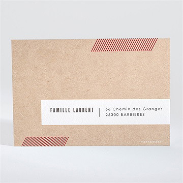 Remerciement naissance télégramme - Dos de la carte