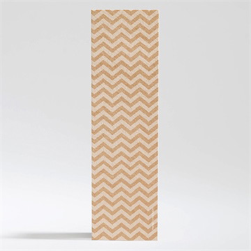 Signet baptême farandole de kraft - Dos du signet