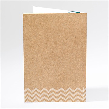 Menu baptême farandole de kraft - Dos du menu