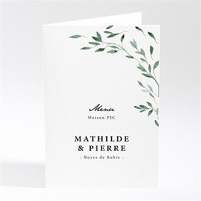 Menu anniversaire de mariage douceurs végétales