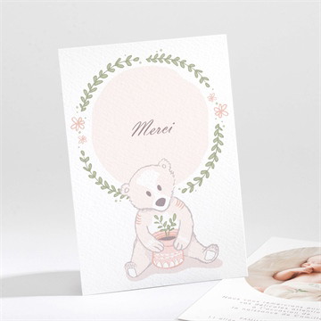 Remerciement naissance tendre nounours