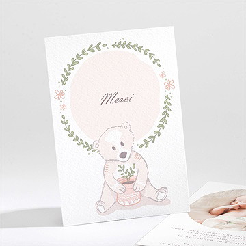 Remerciement naissance tendre nounours