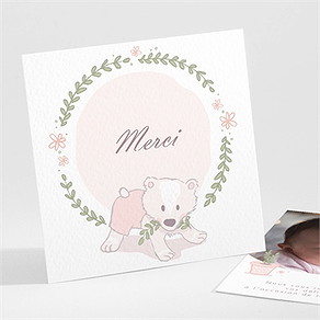 Remerciement naissance mon nounours