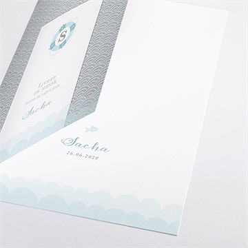 Livret de messe baptême baptême scandinave - Détail du livret