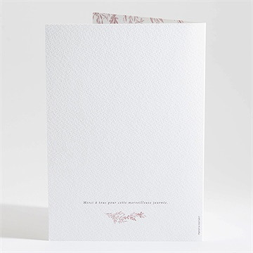 Livret de messe mariage sous le saule - Dos du livret