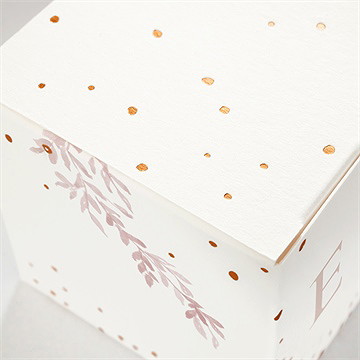 Boîte de dragées mariage sous le saule - Marquage à chaud CUIVRE