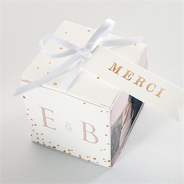 Boîte de dragées mariage sous le saule - Dessus de la boîte