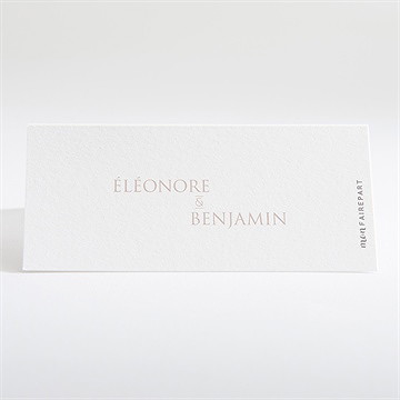 Marque-place mariage sous le saule - Dos du marque-place