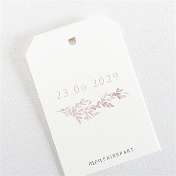 Etiquette mariage sous le saule - Dos de l'étiquette