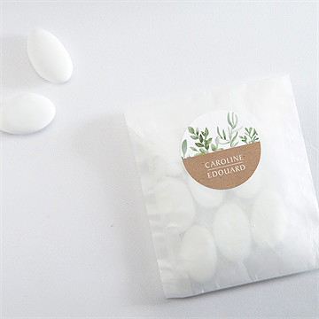 Sticker mariage feuillage d'été - Mise en situation