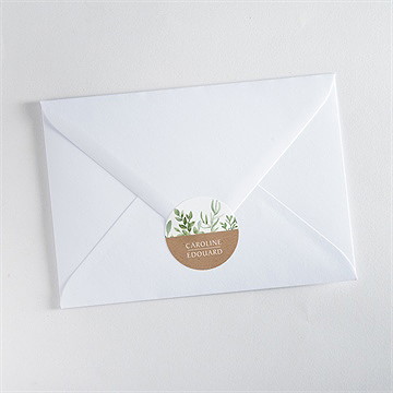 Sticker mariage feuillage d'été - Mise en situation