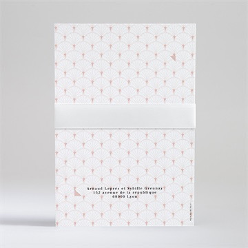 Faire-part mariage jolis symboles - Vue de dos