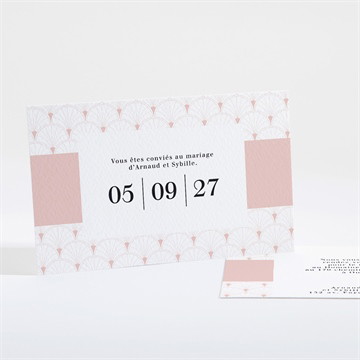 Carton d'invitation mariage jolis symboles