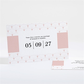 Carton d'invitation mariage jolis symboles