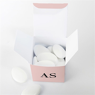 Boîte de dragées mariage jolis symboles - Intérieur de la boîte