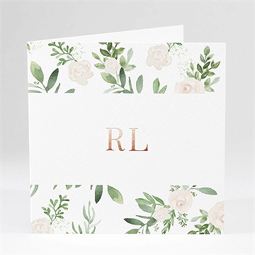 Faire-part mariage branches printanières