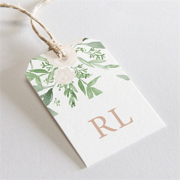 Etiquette mariage branches printanières