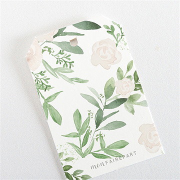 Etiquette mariage branches printanières - Dos de l'étiquette