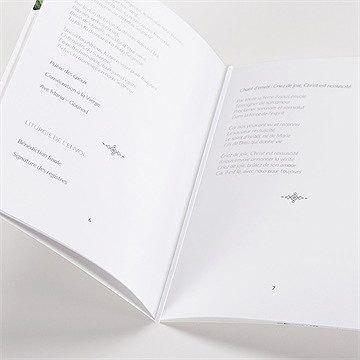 Livret de messe mariage explosion - Mise en situation