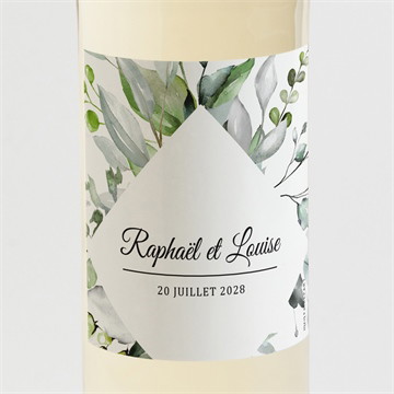 Etiquette de bouteille mariage explosion