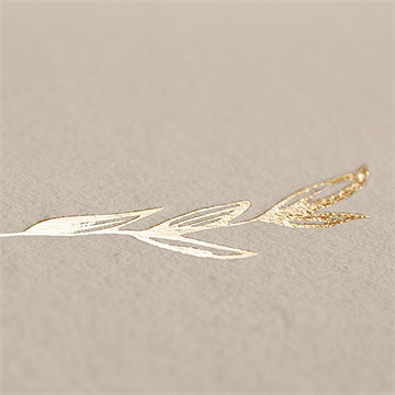 Faire-part communion le sacrement - Détail du dos du faire-part