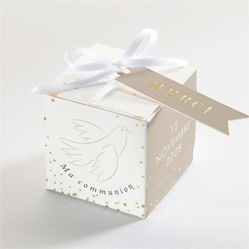Boîte de dragées communion le sacrement magnet