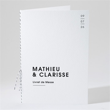 Livret de messe mariage love direction