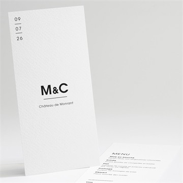 Menu mariage love direction