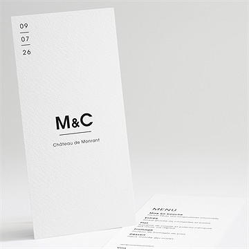 Menu mariage love direction