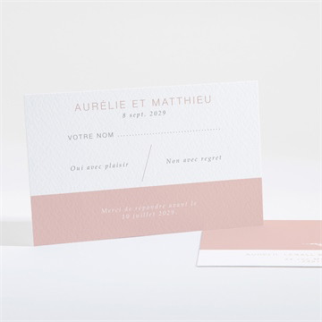 Carton réponse mariage romance rétro