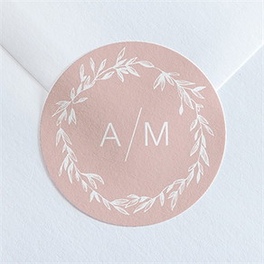 Sticker mariage romance rétro