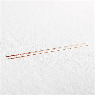 Faire-part mariage minimaliste corail - Détail du dos du faire-part