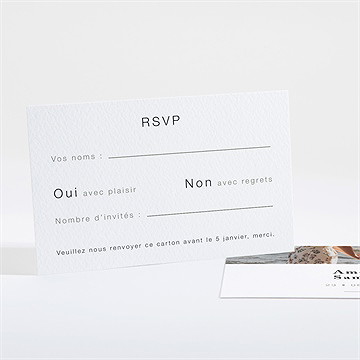 Carton réponse mariage main dans la main