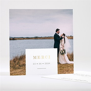 Remerciement mariage main dans la main