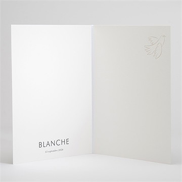 Livret de messe baptême initiales d'or - Intérieur du livret