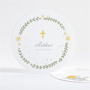 Faire-part de baptême annonce en rondeur !