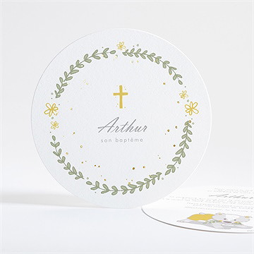 Faire-part de baptême annonce en rondeur !
