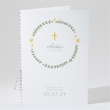 Livret de messe baptême annonce en rondeur !