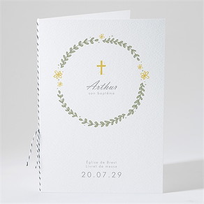 Livret de messe baptême annonce en rondeur !
