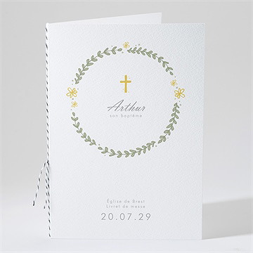 Livret de messe baptême annonce en rondeur !