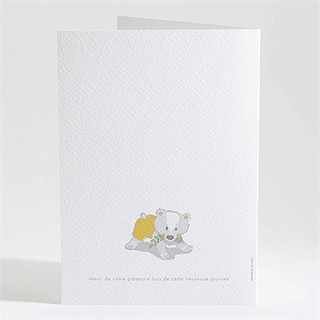 Livret de messe baptême annonce en rondeur ! - Dos du livret