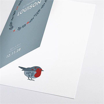 Livret de messe baptême fleurs en gravure - Intérieur du livret