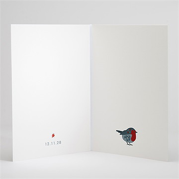 Livret de messe baptême fleurs en gravure - Intérieur du livret