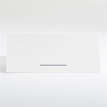 Marque-place mariage bleu minéral - Dos du marque-page