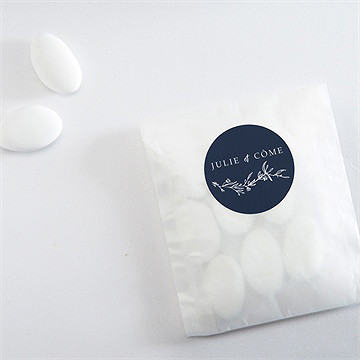 Sticker mariage bleu minéral - Mise en situation