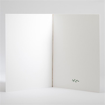 Livret de messe baptême décoration végétale - Intérieur du livret