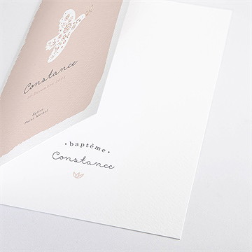 Livret de messe baptême profil de colombe - Détail du livret