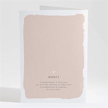 Livret de messe baptême profil de colombe - Dos du livret