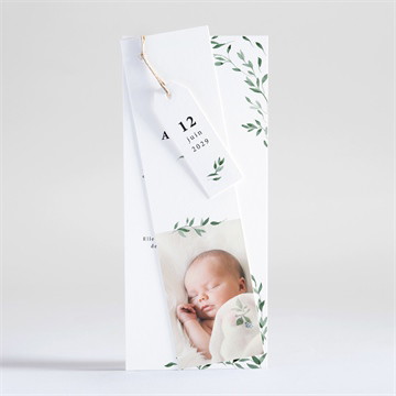 Faire-part naissance douceur végétale