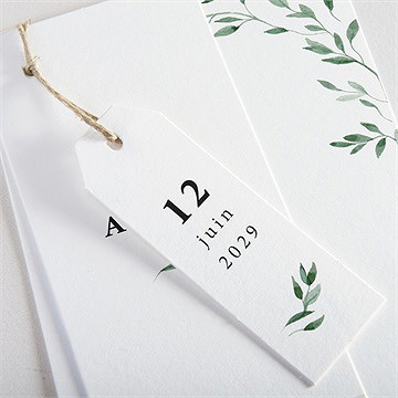 Faire-part naissance douceur végétale - Détail du faire-part